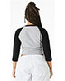 Bella + Canvas 1200  Ladies' Micro Ribbed 3/4 Raglan Baby Tee