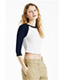 Bella + Canvas 1200  Ladies' Micro Ribbed 3/4 Raglan Baby Tee