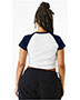 Bella + Canvas 1201  Ladies' Micro Ribbed Raglan Baby Tee