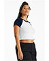 Bella + Canvas 1201  Ladies' Micro Ribbed Raglan Baby Tee