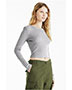 Bella + Canvas 1501BE  Ladies' Micro Ribbed Long Sleeve Baby Tee