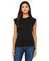 Bella + Canvas 8804 Women Flowy Muscle T-Shirt with Rolled Cuff