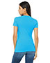 Bella + Canvas B6035 Women Jersey Short-Sleeve Deep V-Neck T-Shirt