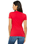 Bella + Canvas B6035 Women Jersey Short-Sleeve Deep V-Neck T-Shirt