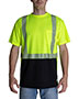 Custom Embroidered Berne HVK017 Unisex Hi-Vis Class 2 Color Blocked Pocket T-Shirt