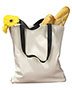 BAGedge BE010 Women  12 Oz. Canvas Tote With Contrasting Handles