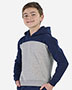 Boxercraft BY5404 Youth Colorblocked Hooded Sweatshirt