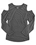 BOXERCRAFT T31 Women 's Cold Shoulder Long Sleeve T-Shirt