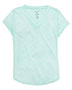 BOXERCRAFT YT34 Girls ' Snow Heather V-Neck T-Shirt