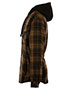 Burnside 8620  Quilted Flannel Hooded Jacket