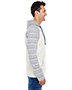 Burnside B8127 Men Striped Sleeve Raglan Jersey
