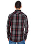 Burnside B8202 Men Long-Sleeve Plaid Pattern Woven