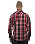 Burnside B8206 Men Long-Sleeve Western Plaid Shirt