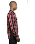 Burnside B8206 Men Long-Sleeve Western Plaid Shirt