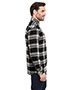 Burnside B8212 Men Woven Plaid Flannel With Biased Pocket