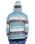 Burnside B8603 Men Printed Stripe Marl Pullover