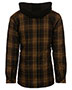 Burnside B8620 Men Hooded Flannel Jacket