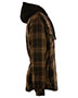 Burnside B8620 Men Hooded Flannel Jacket