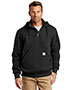 Custom Embroidered Carhartt CT100617 Men 13 oz Rain Defender Paxton Heavyweight Hooded Zip Mock Sweatshirt