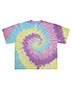 Colortone 1050 Women 's Tie-Dyed Crop T-Shirt