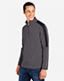 CORE365 CE404 Men's Market Snag Protect Mesh Colorblock Quarter-Zip Pullover