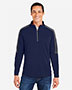 CORE365 CE404 Men's Market Snag Protect Mesh Colorblock Quarter-Zip Pullover