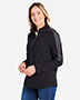 CORE365 CE404W Women's Market Snag Protect Mesh Colorblock Quarter-Zip Pullover