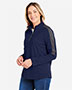CORE365 CE404W Women's Market Snag Protect Mesh Colorblock Quarter-Zip Pullover