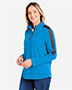 CORE365 CE404W Women's Market Snag Protect Mesh Colorblock Quarter-Zip Pullover