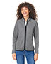 CORE365 CE72W  Ladies' Venture Heathered Stripe Full-Zip