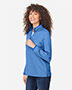 CORE365 CE73W Ladies' Venture Heathered Stripe Quarter-Zip