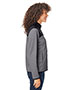 CORE365 CE74W  Ladies' Venture Heathered Stripe Hybrid Jacket