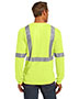 Cornerstone CS401LS Men Ansi 107 Class 2 Long-Sleeve Safety T-Shirt