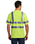 Cornerstone CS408 Men Ansi 107 Class 3 Short-Sleeve Snag-Resistant Reflective T-Shirt