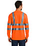 Cornerstone CS409 Men Ansi 107 Class 3 Long-Sleeve Snag-Resistant Reflective T-Shirt