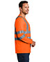 Cornerstone CS409 Men Ansi 107 Class 3 Long-Sleeve Snag-Resistant Reflective T-Shirt