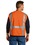 Cornerstone CSV104 Men ® Ansi 107 Class 2 Mesh Six-Pocket Zippered Vest.