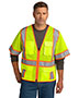 Cornerstone CSV106 Men  ® Ansi 107 Class 3 Surveyor Mesh Zippered Two-Tone Short Sleeve Vest.
