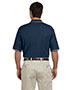 Devon & Jones Blue D113 Men Pima Pique Short-Sleeve Tipped Polo