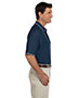 Devon & Jones Blue D113 Men Pima Pique Short-Sleeve Tipped Polo