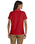 Devon & Jones Blue D113W Women Pima Pique Short-Sleeve Tipped Polo