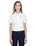 Devon & Jones Classic D620SW Women Crown Collection  Solid Broadcloth Short-Sleeve Shirt