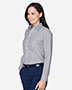 Devon & Jones Classic D645W Women Crown Collection Banker Stripe