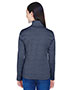 Devon & Jones Classic DG798W Women Newbury Melange Fleece Quarter-Zip