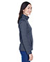Devon & Jones Classic DG798W Women Newbury Melange Fleece Quarter-Zip