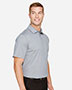 Devon & Jones DG22 CrownLux Performance Men 4.9 oz Address Melange Polo