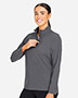 Devon & Jones DG410W CrownLux Performance® Ladies' Windsor Welded Quarter-Zip