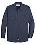 Dickies L307L  Industrial Cotton Long Sleeve Work Shirt - Long Sizes