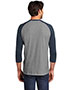 District Made DM136 Men Perfect Tri 3/4-Sleeve Raglan