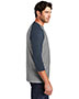 District Made DM136 Men Perfect Tri 3/4-Sleeve Raglan